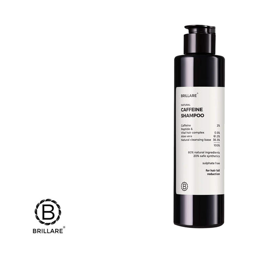 Brillare Caffiene Shampoo For Reducing Hair Loss And Breakage (200 ml)