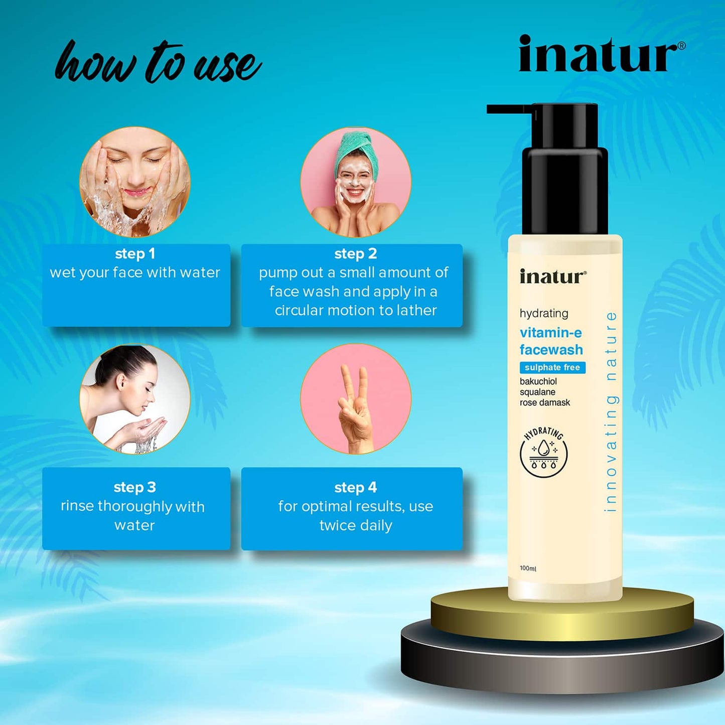 Inatur Vitamin E Face Wash (100ml)