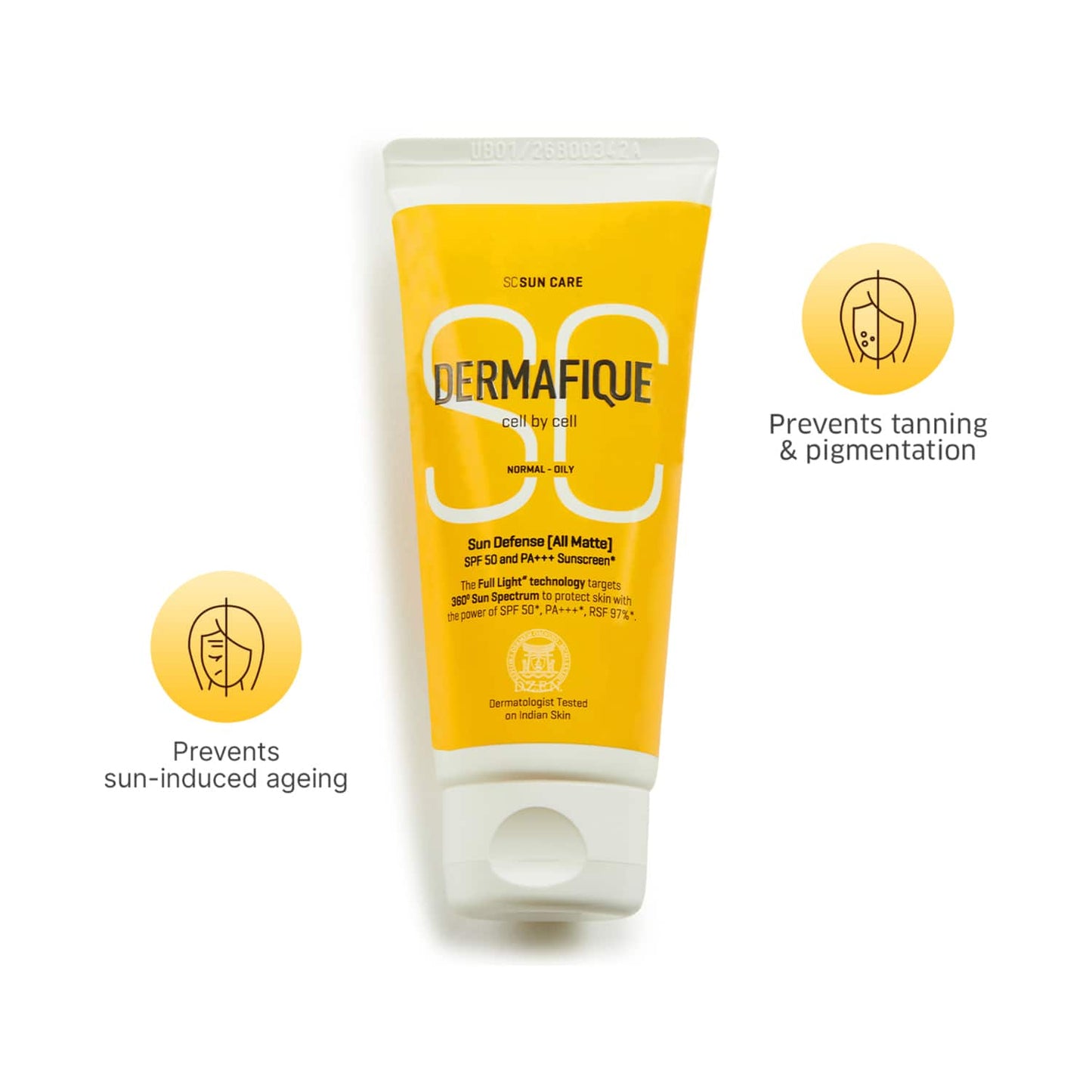 Dermafique Sun Defense All Matte Sunscreen SPF 50 (50g)