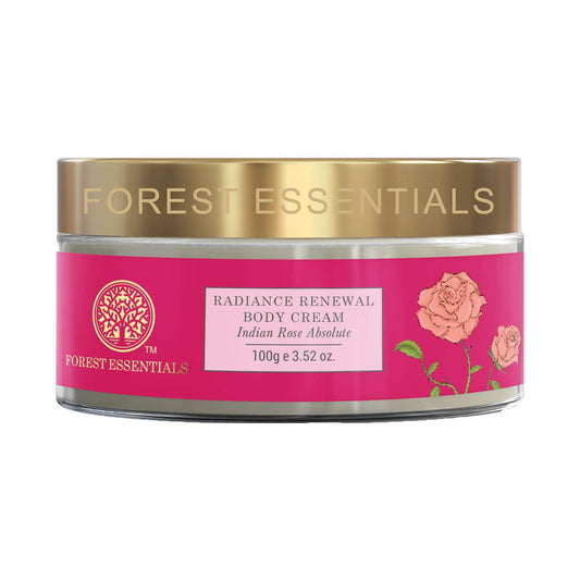 Forest Essentials Indian Rose Absolute Radiance Renewal Body Cream (100g)