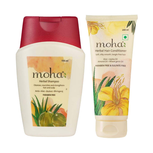 Moha Herbal Shampoo and Conditioner Intensive Hair Treatment Combo (400 ml)