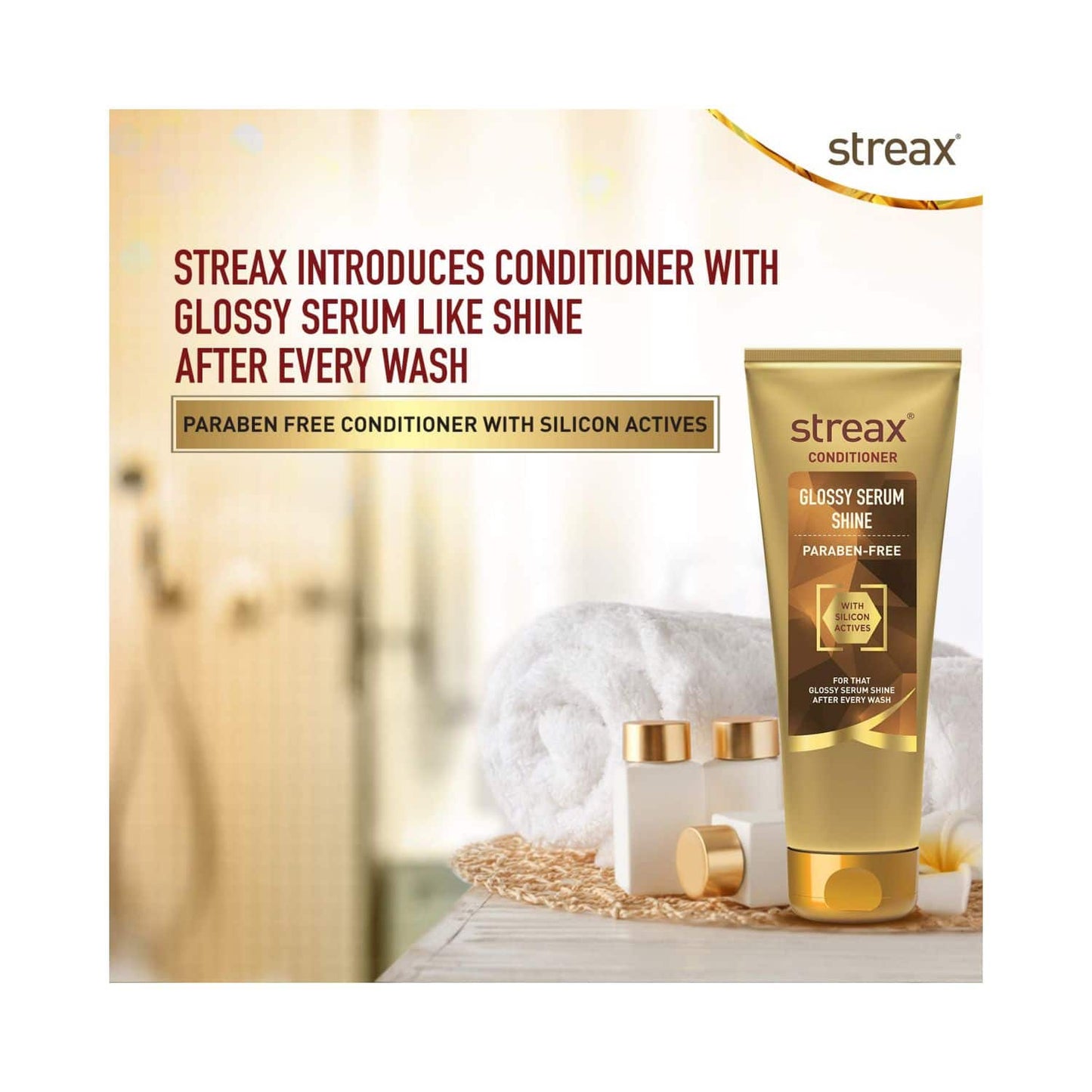 Streax Glossy Serum Shine Conditioner (240ml)