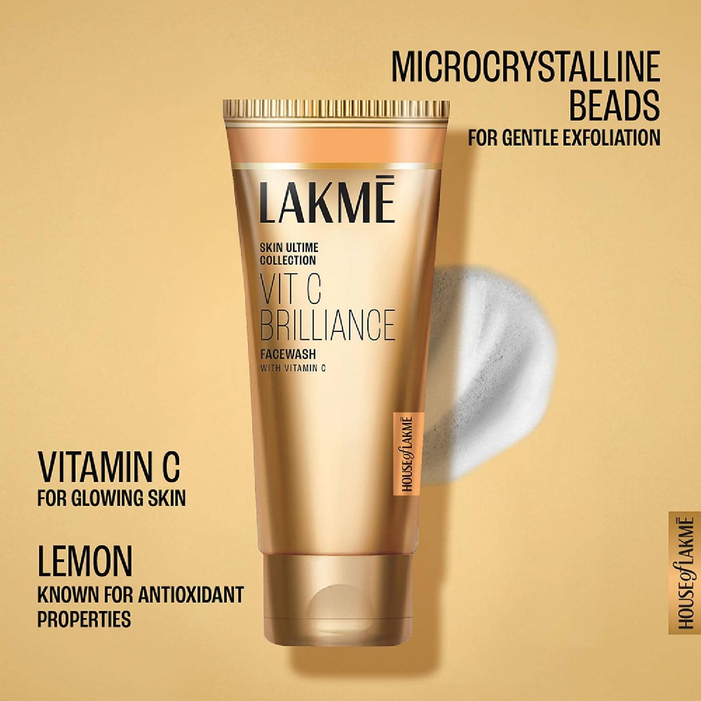 Lakme Vitamin C Brilliance Facewash with Vitamin C (100g)