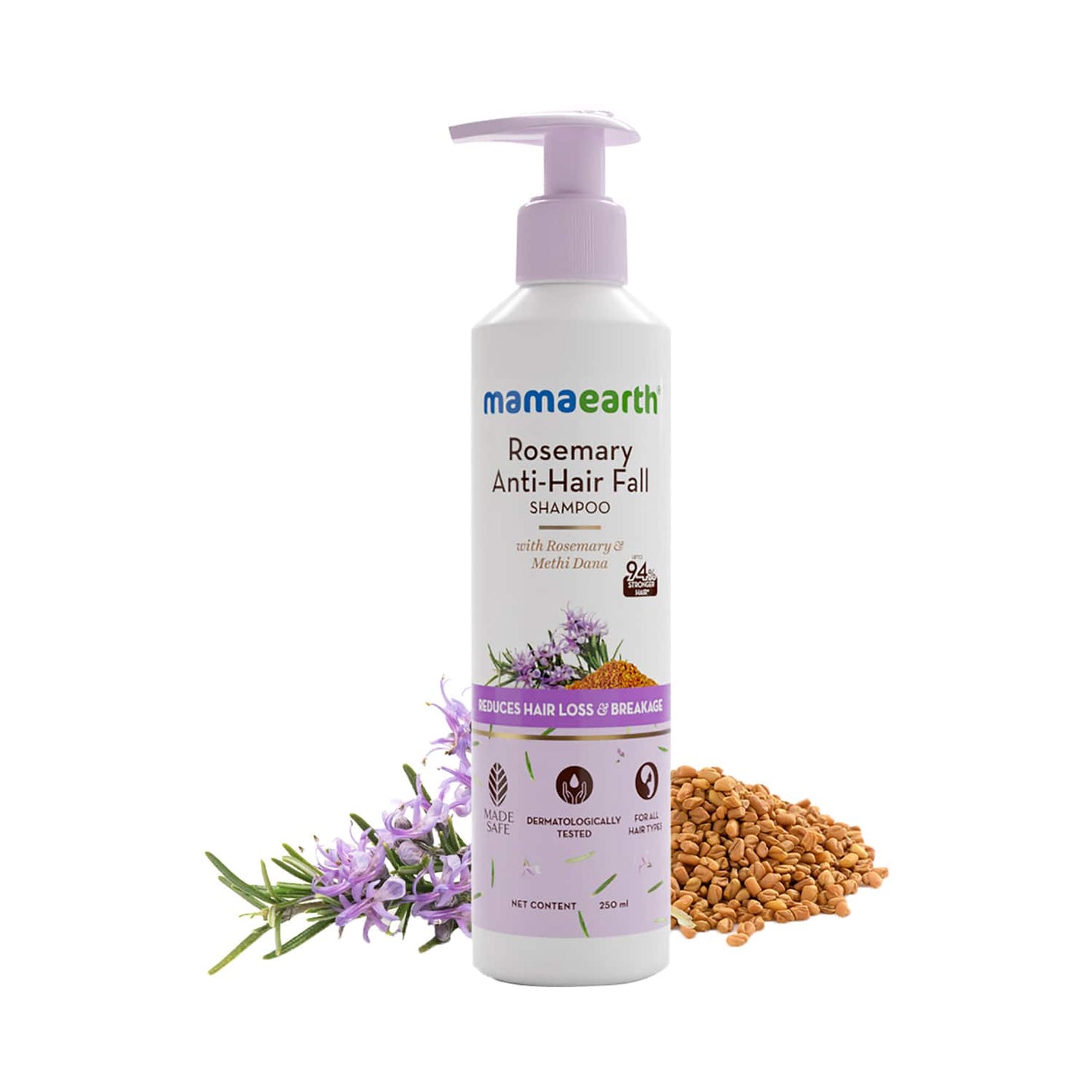 Mamaearth Rosemary Anti-Hair Fall Shampoo With Rosemary & Methi Dana (250ml)