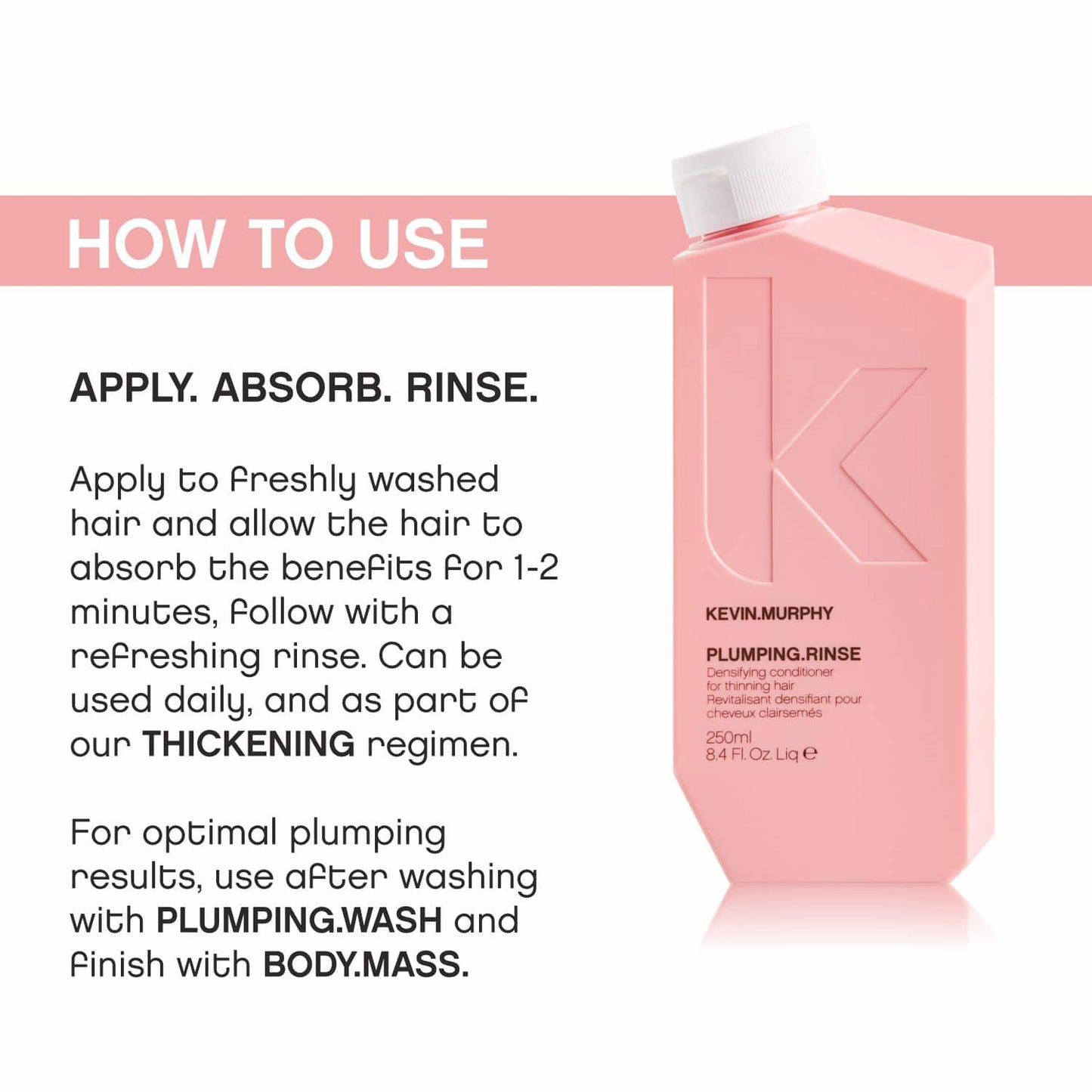 Kevin Murphy Plumping Rinse Densifying Conditioner (250ml)