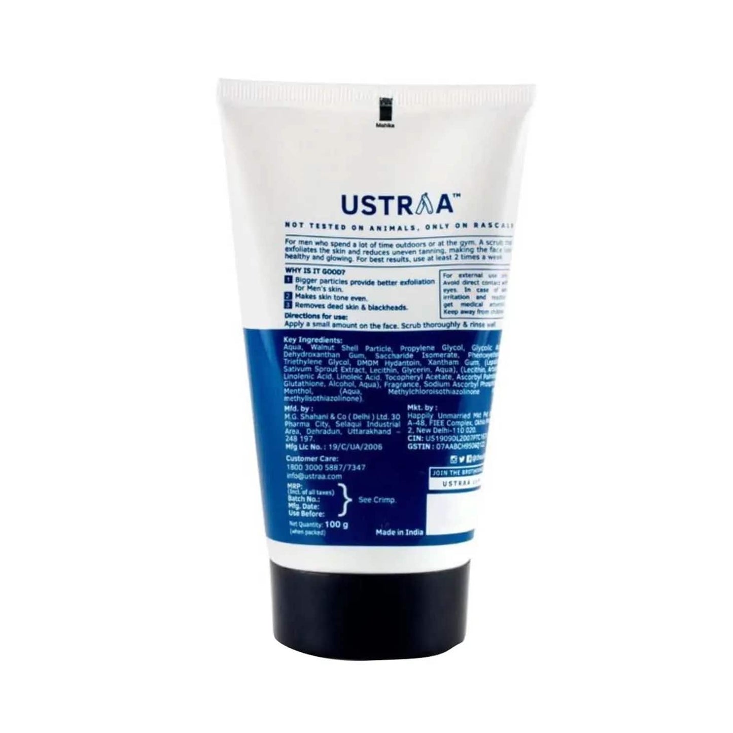 Ustraa De-Tans Face Scrub - (100g)