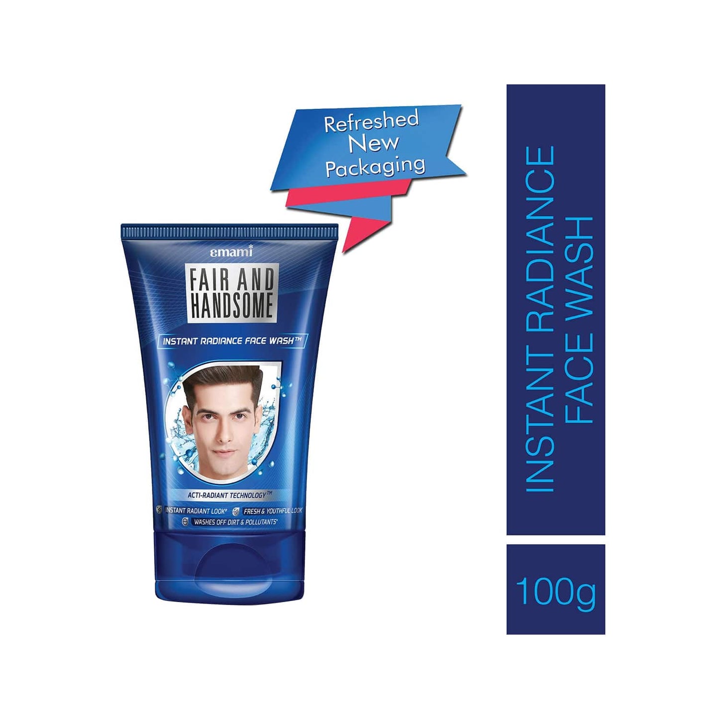 Emami Fair And Handsome Instant Radiance Facewash (100g)