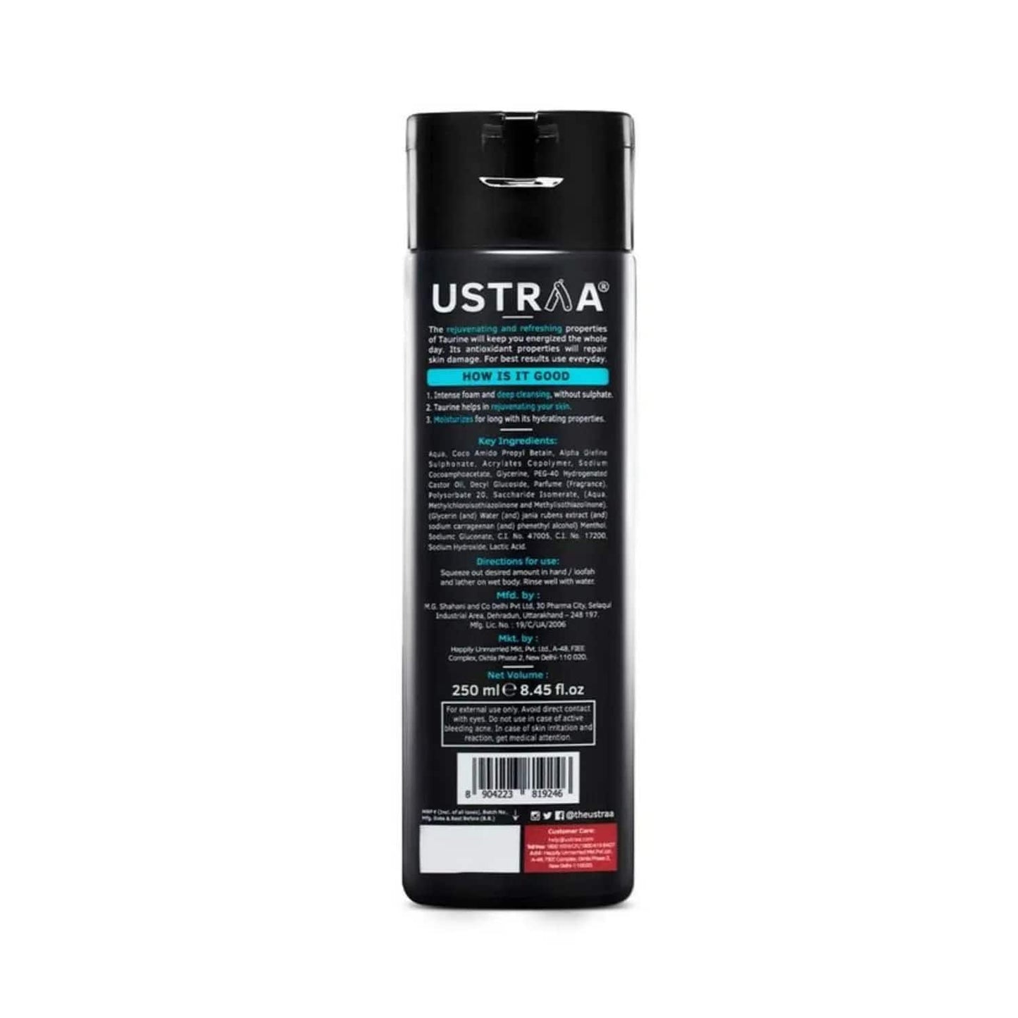 Ustraa Taurine Energizing Freshness Body Wash - (2 Pcs)