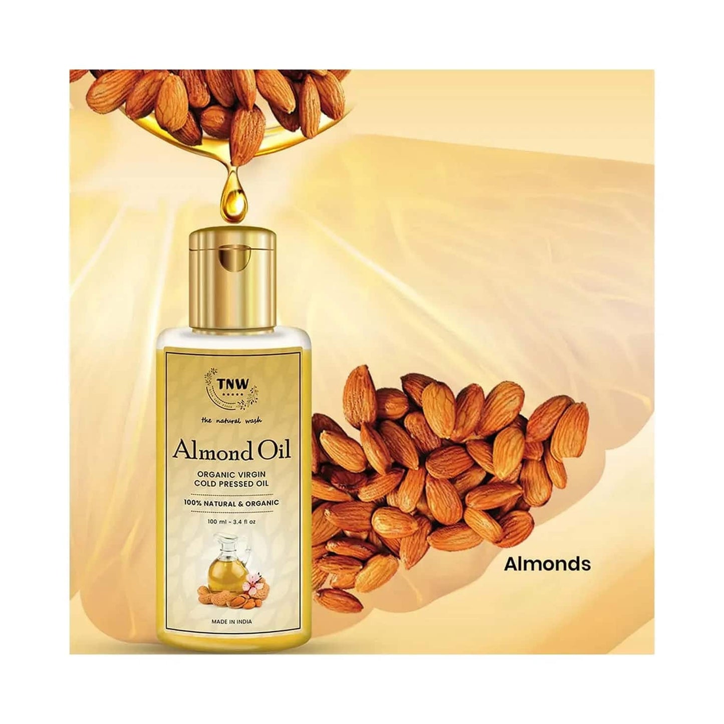 TNW The Natural Wash Cold Pressed Virgin Almond Oil (100ml)