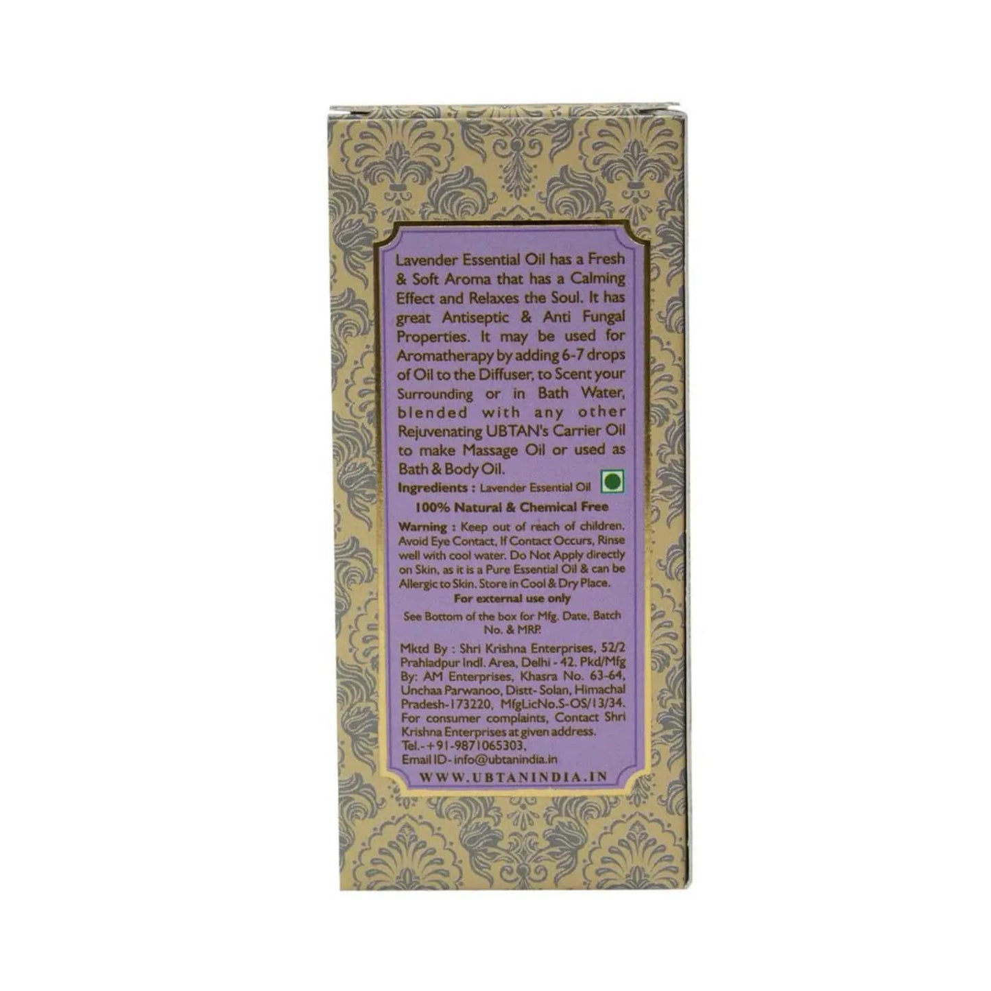 Rejuvenating UBTAN Lavender Pure Essential Oil (10ml)