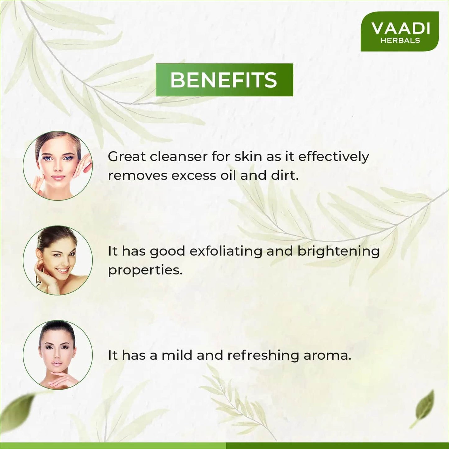 Vaadi Herbals Refreshing Lemon & Basil Handmade Soap (75g)