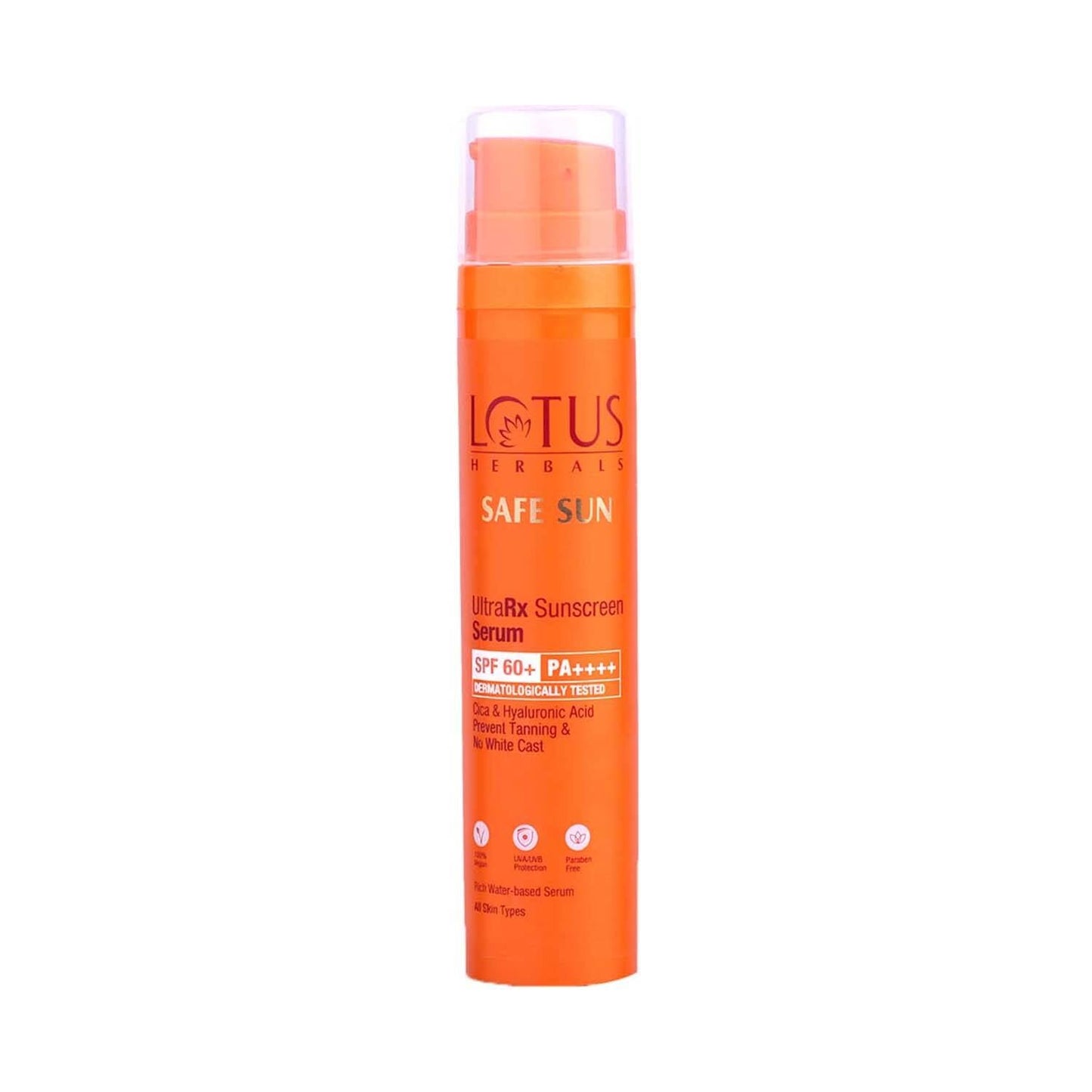 Lotus Herbals UltraRX Sunscreen Serum SPF 60+ PA++++ All Skin Types Dermatologically Tested (50 ml)