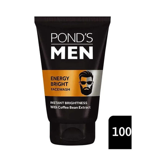 Pond's Men Energy Bright Anti-Dullness Facewash With Coffee Bean - (100g)