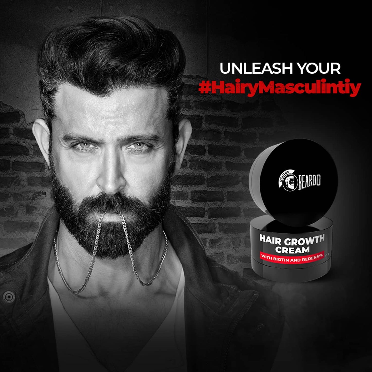 Beardo Hair Growth Cream With Biotin And Redensyl (75g)