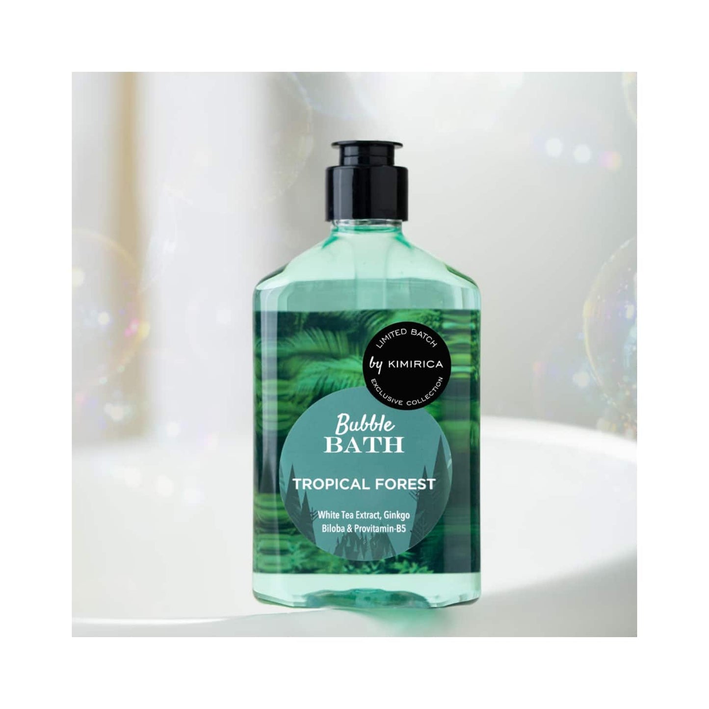 Kimirica Tropical Forest Bubble Bath Exotic Nourishing with White Tea Extract & Aloe Vera (270 ml)