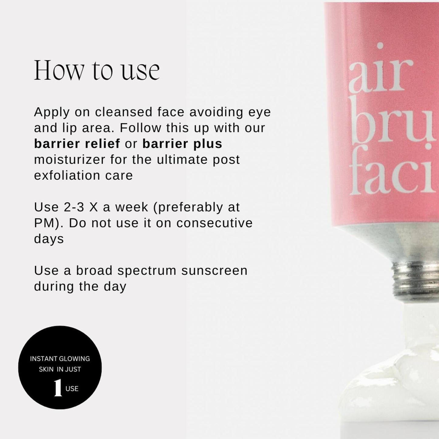 The Formularx Air Brush Facial All In One Lactic Acid Exfoliating (50g)