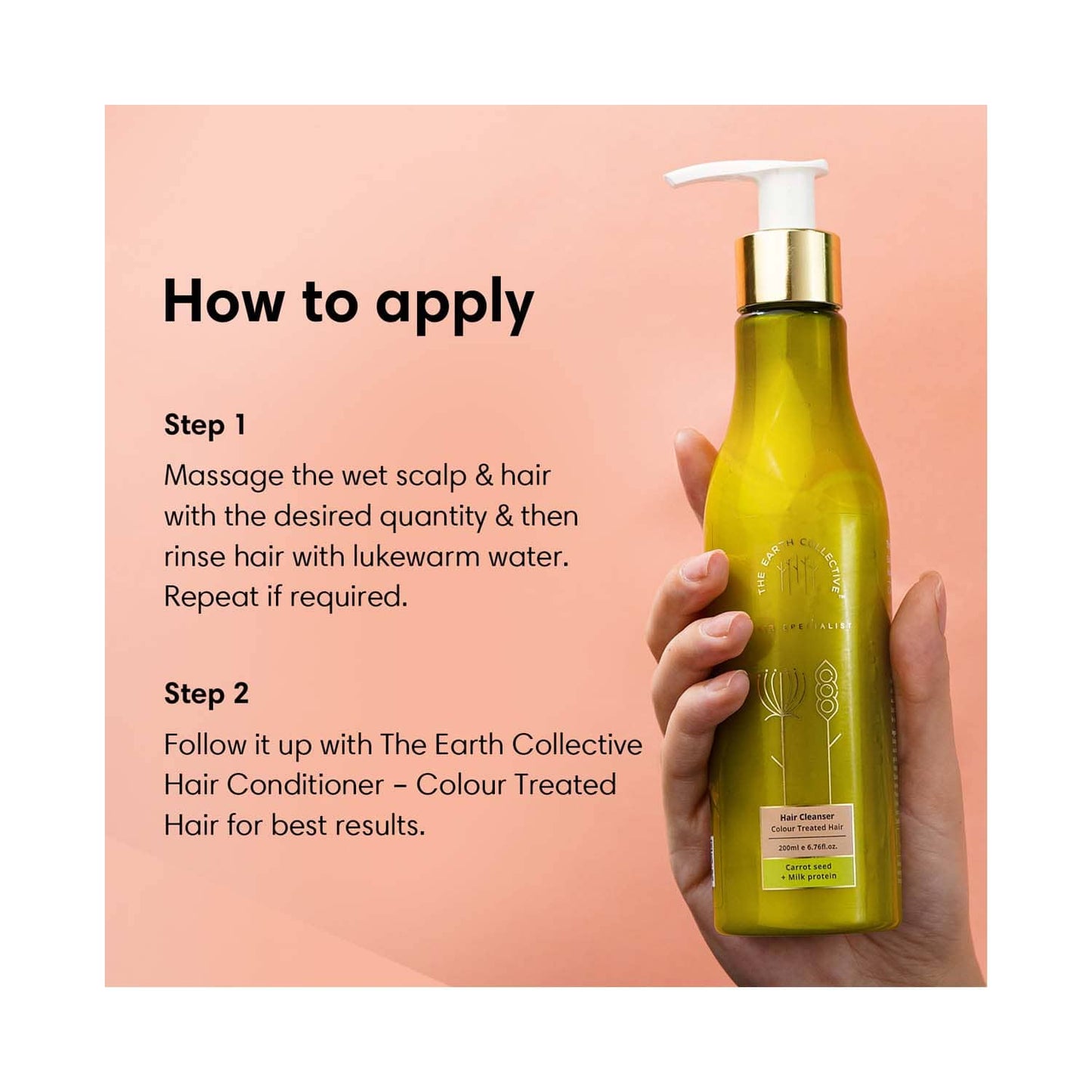 The Earth Collective Hair Cleanser For Color Treated Hair (200 ml)