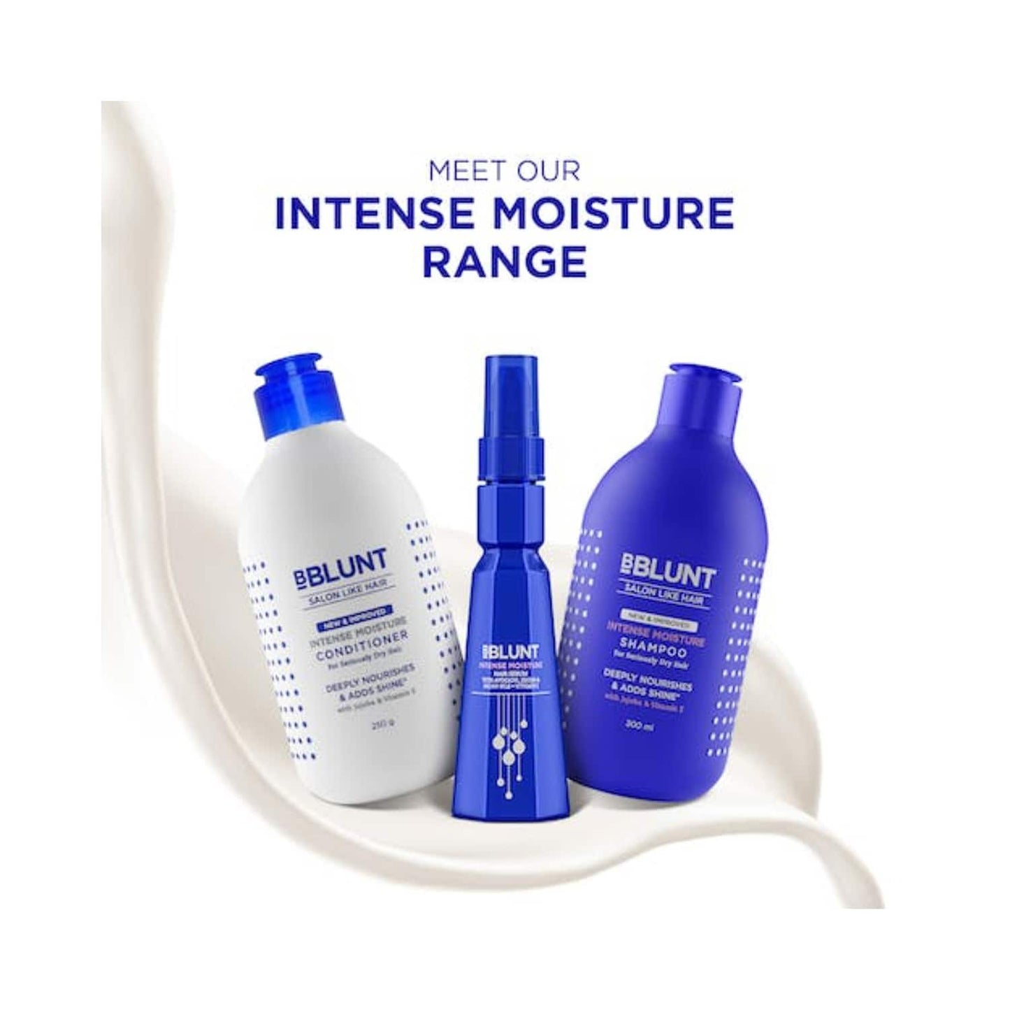 BBlunt Intense Moisture Conditioner With Vitamin E & Jojoba For Dry & Frizzy Hair (250g)