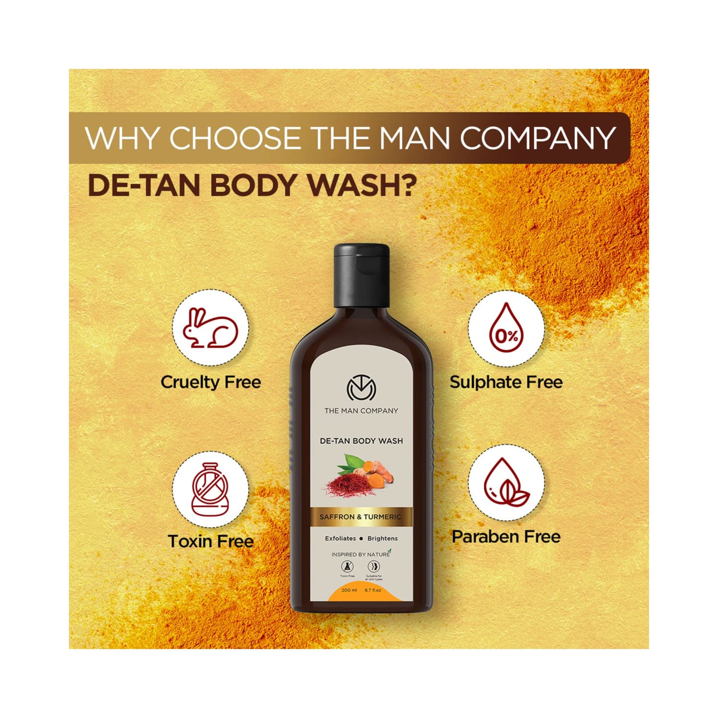 The Man Company De-Tan Body Wash (200ml)