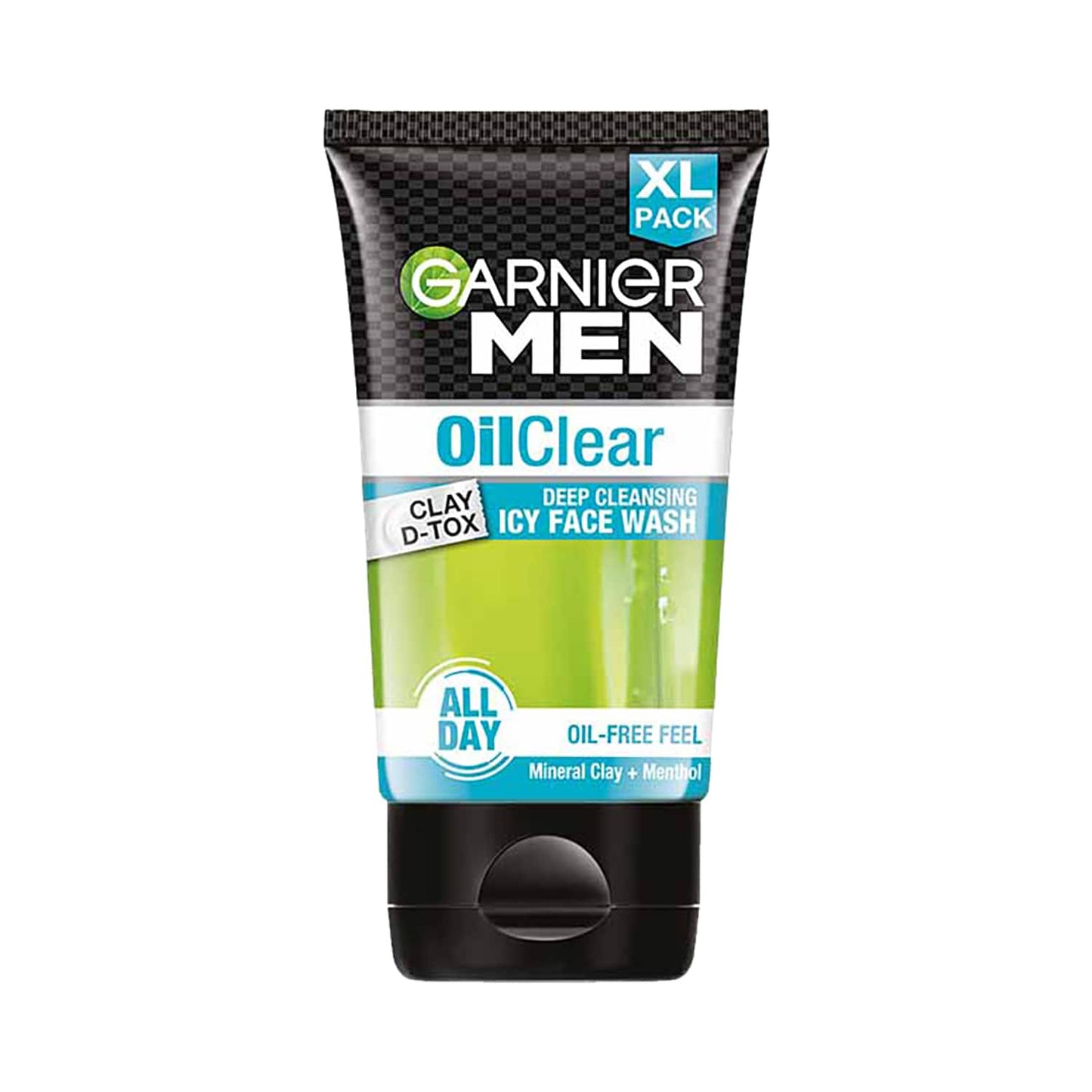 Garnier Men Oil Clear Clay D-Tox Deep Cleansing Icy Face Wash (150g)