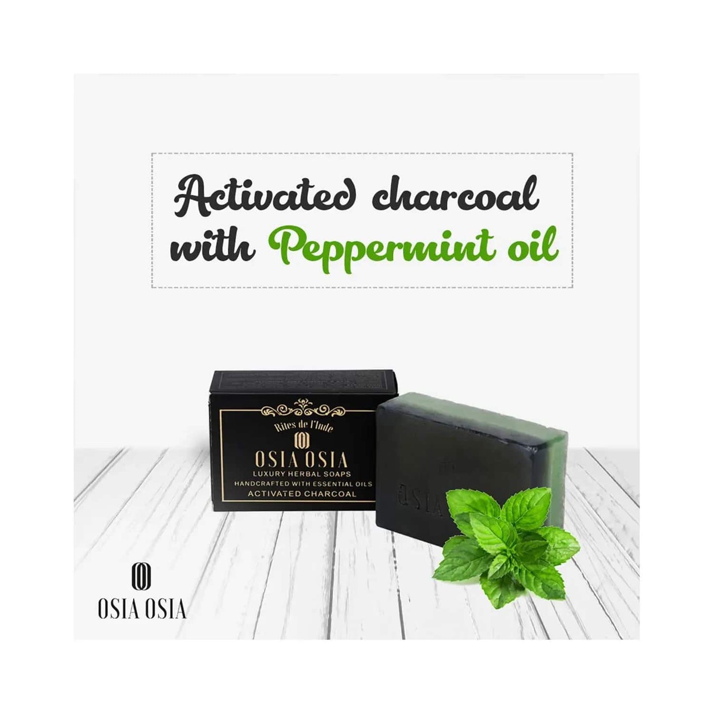 Osia Osia Activated Charcoal with Peppermint Oil Soap (125g)