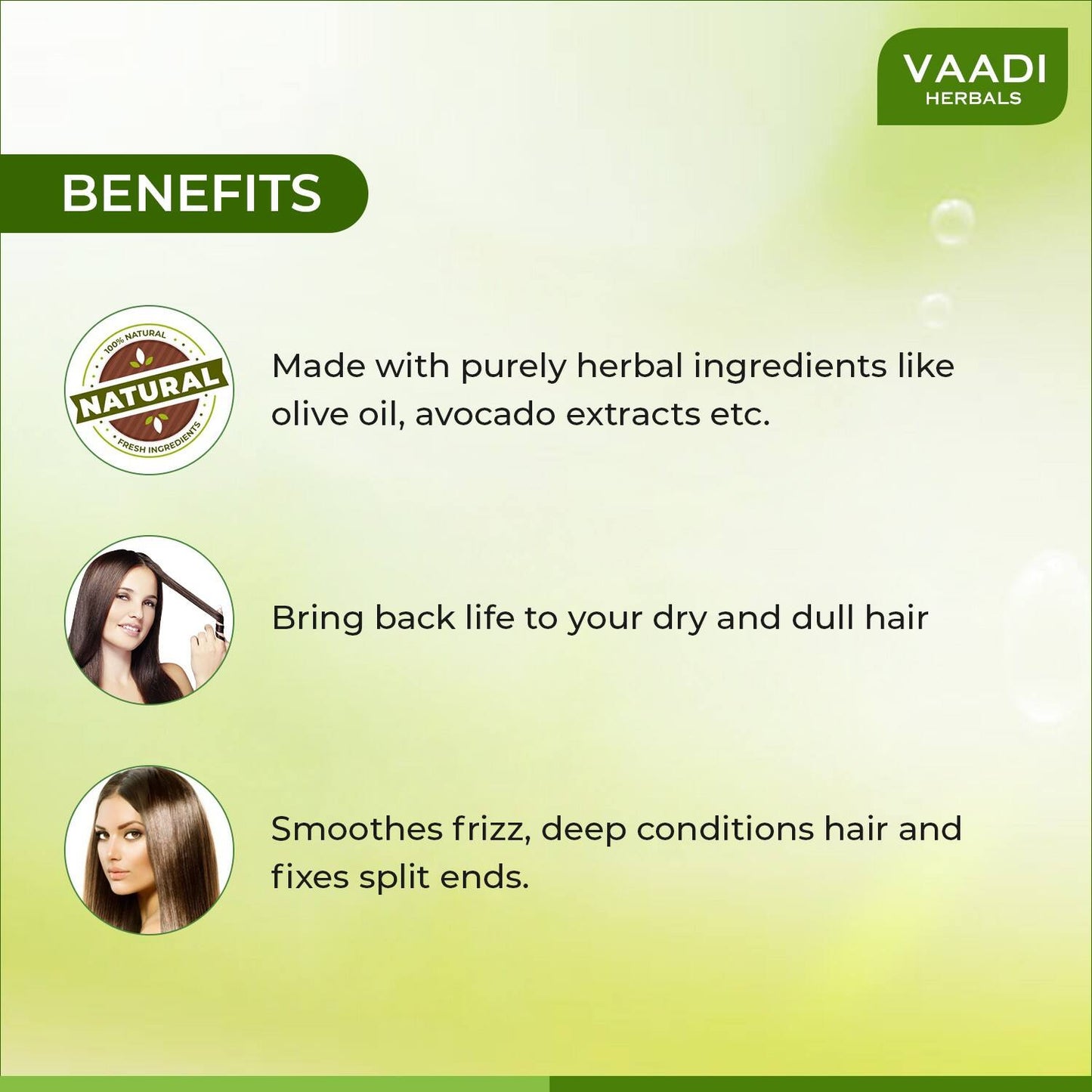 Vaadi Herbals Olive Conditioner With Avocado Extract (350ml)