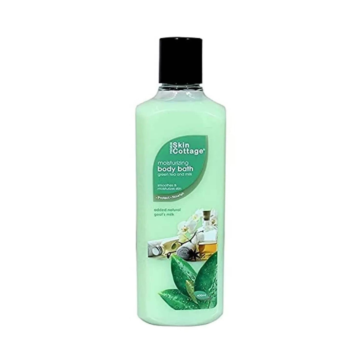 SKIN COTTAGE Moisturizing Green Tea & Milk Body Bath (400ml)