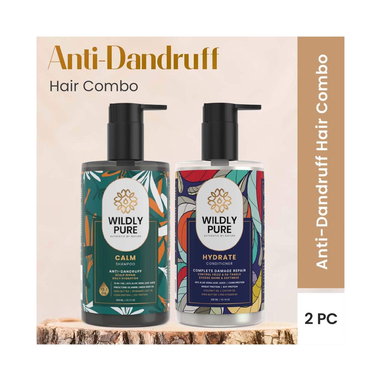 Wildly Pure Anti Dandruff Shampoo & Conditioner Combo (2Pcs)