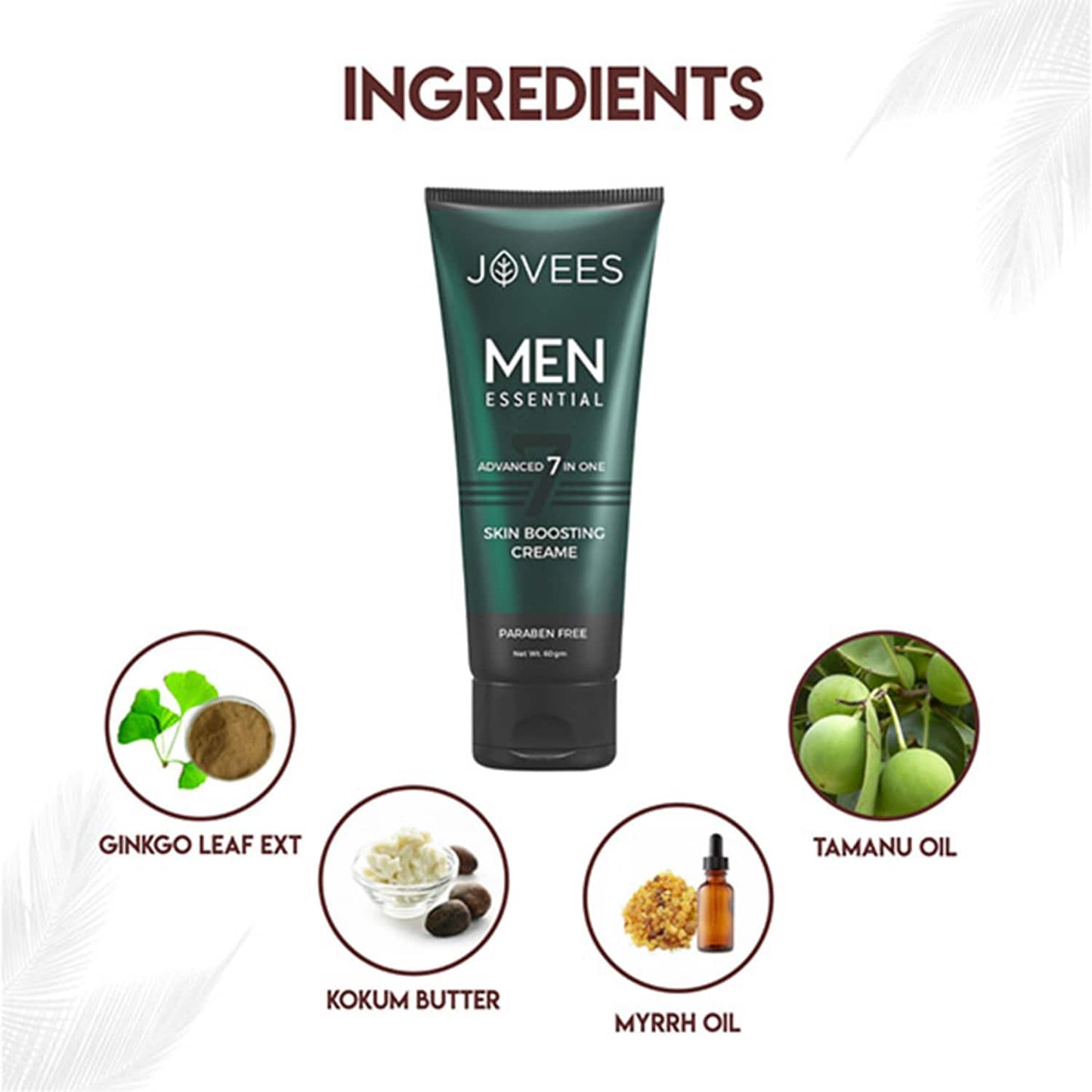 Jovees 7-In-1 Men Boosting Face Cream (60g)