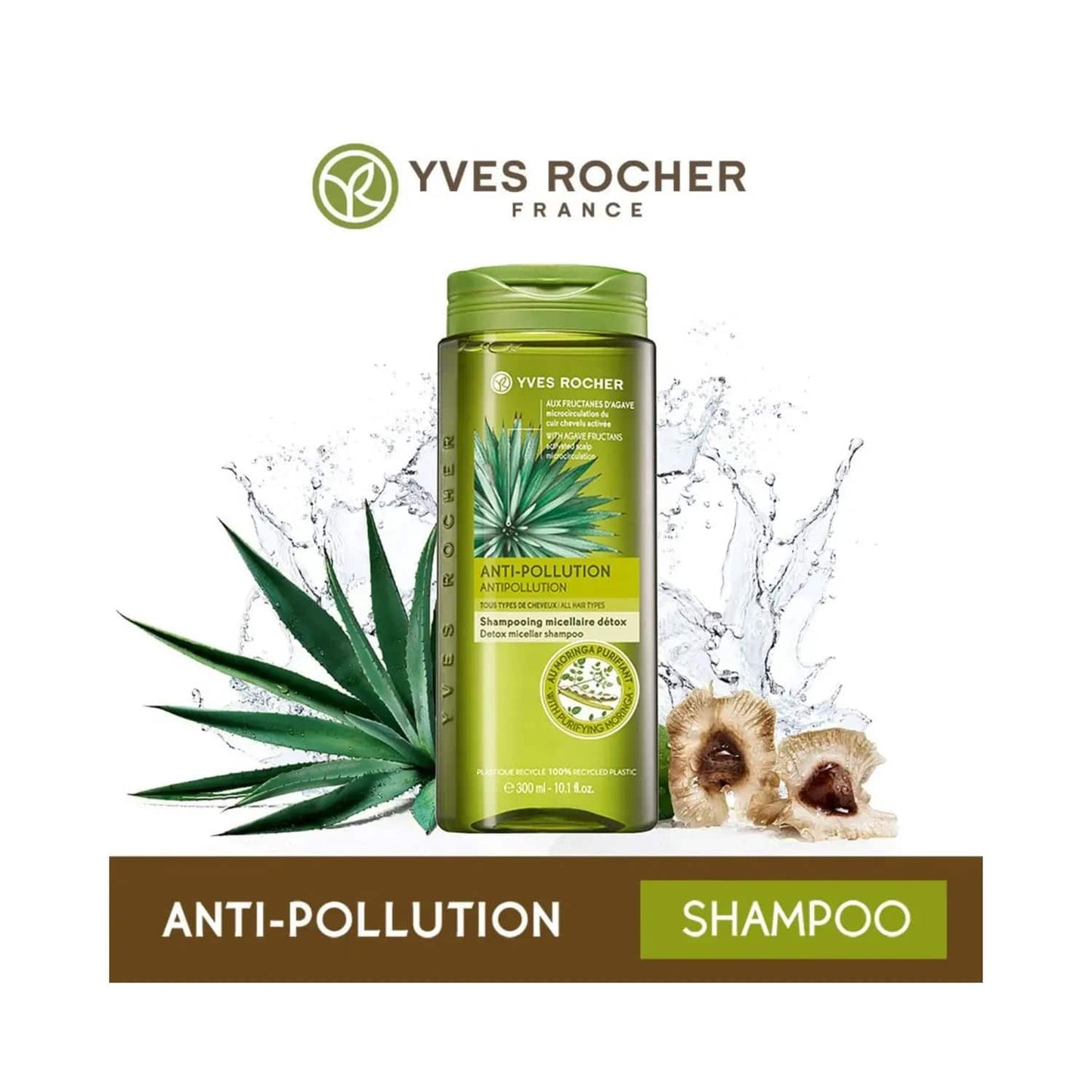 Yves Rocher Anti-Pollution Detox Miscellar Shampoo 300 ml