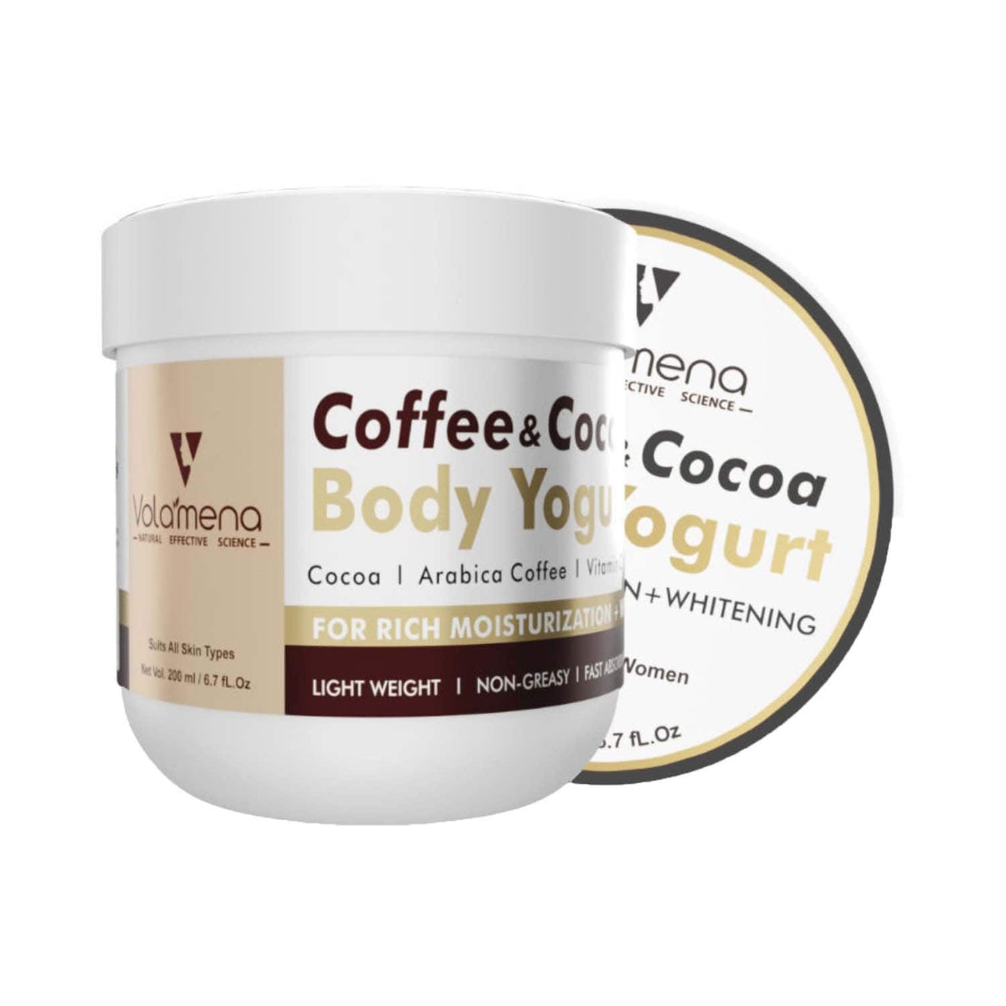 Volamena Coffee & Cocoa Body Yogurt Body Butter (200ml)