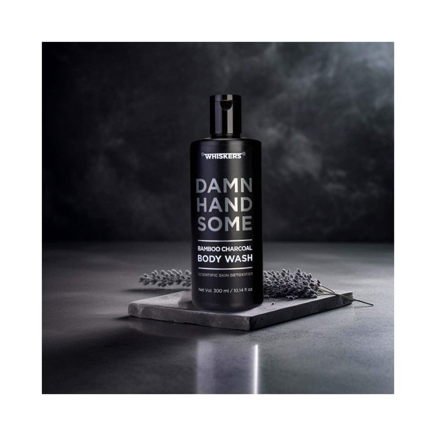 WHISKERS Bamboo Charcoal Body Wash For Men (300 ml)