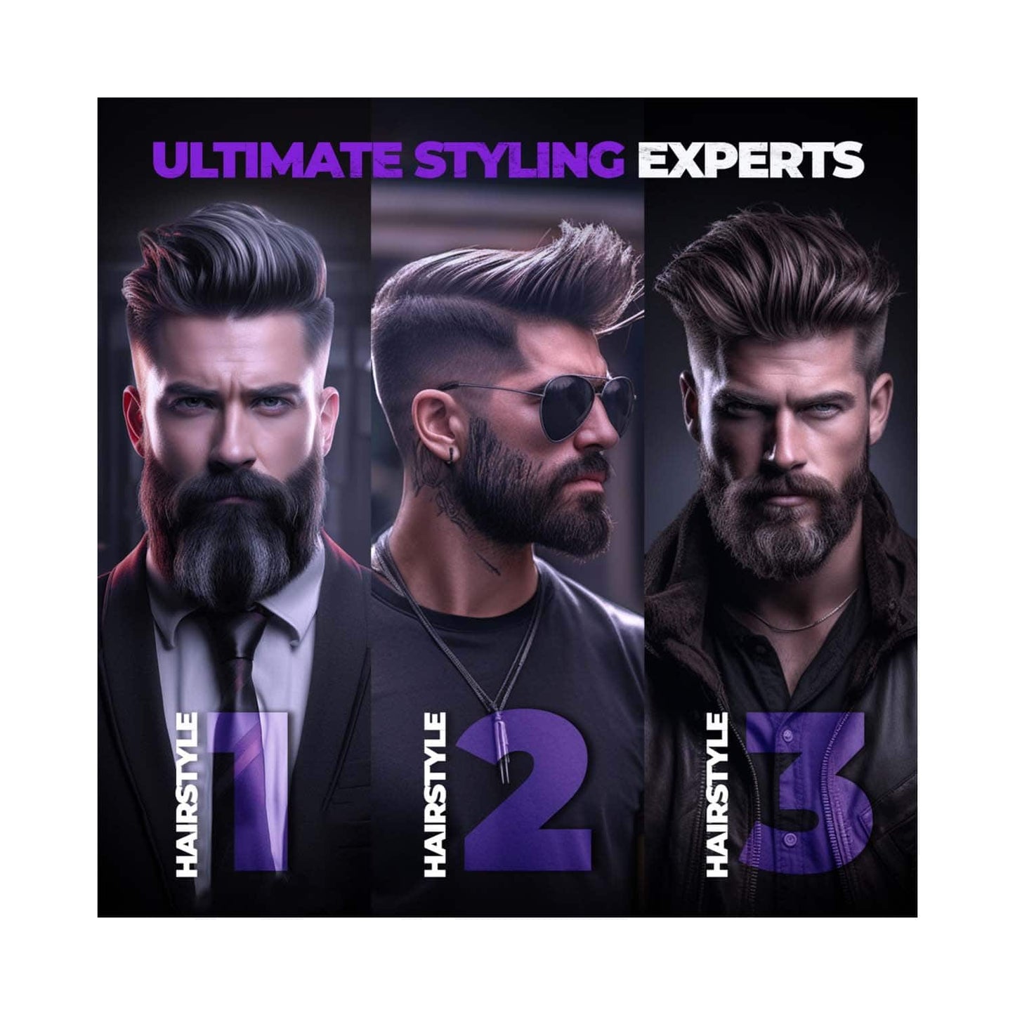 Beardo Ultimate Styling Combo Include Hair Serum with Xtra Strong Hair Wax, Insane Hold Spray (3Pcs)