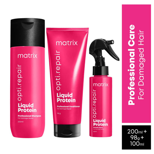 Matrix Opti.Repair Professional Haircare Regime with Proteins for Damaged Hair (200 ml+98 g+100 ml)