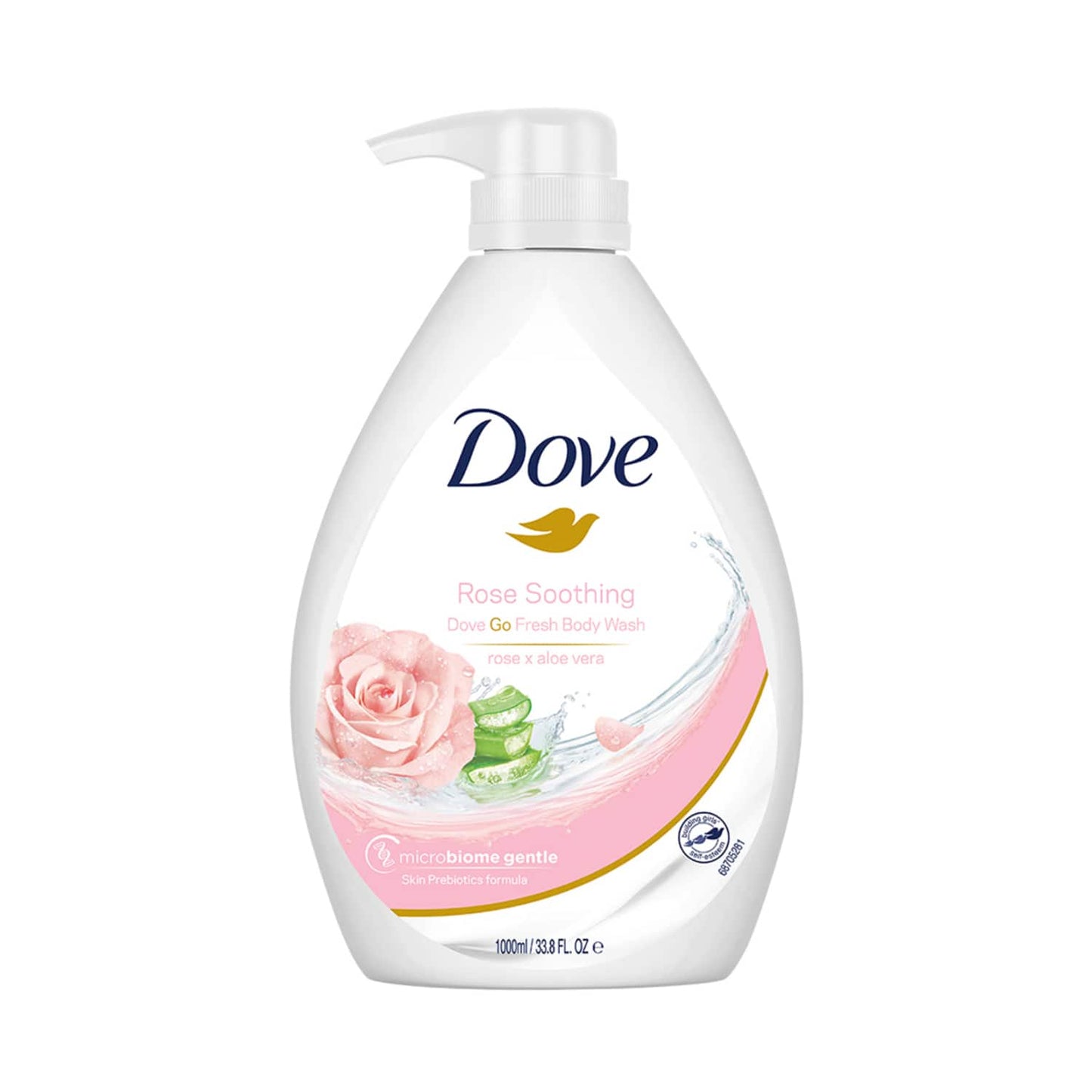 Dove Soothing Rose & Aloe Vera Body Wash (1000ml)