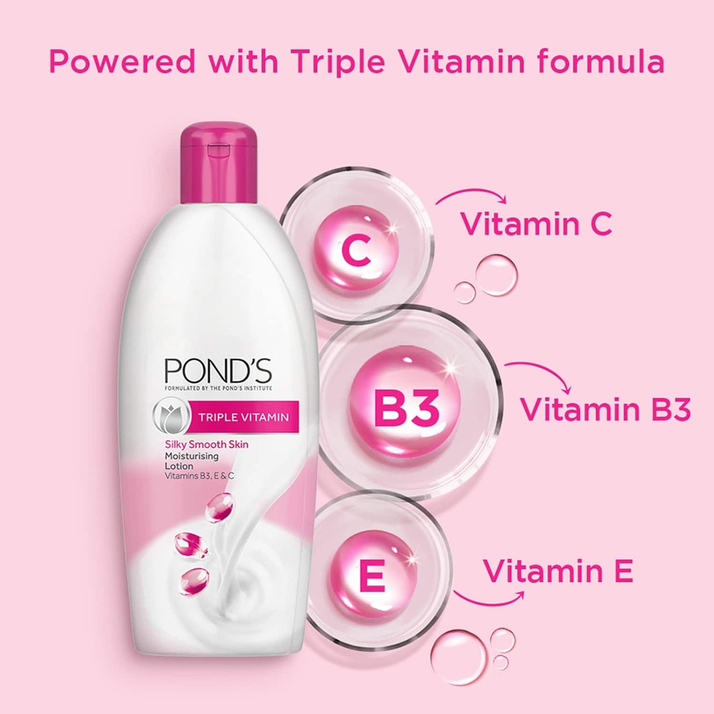 Pond's Triple Vitamin Moisturising Body Lotion - (100ml)