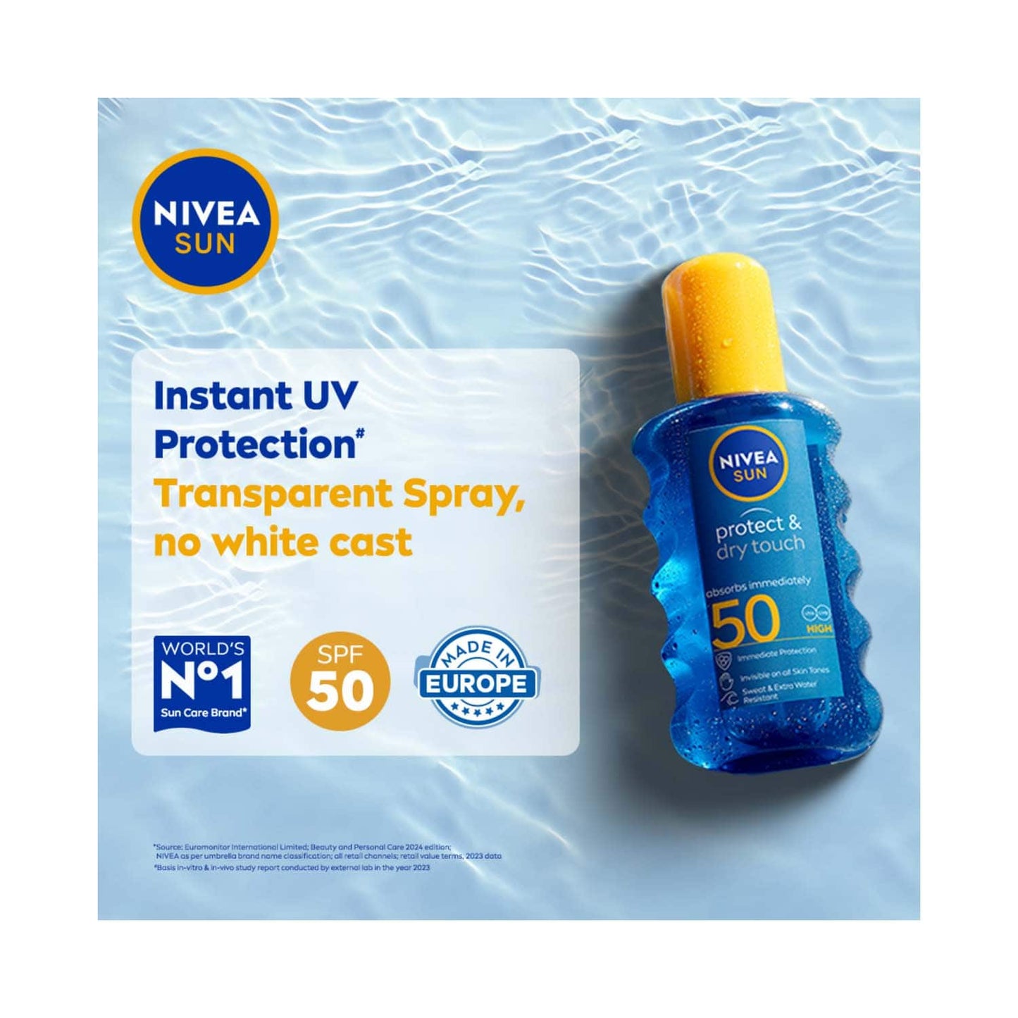 Nivea Sun Protect and Dry Touch Spray Spf 50 (200 ml)