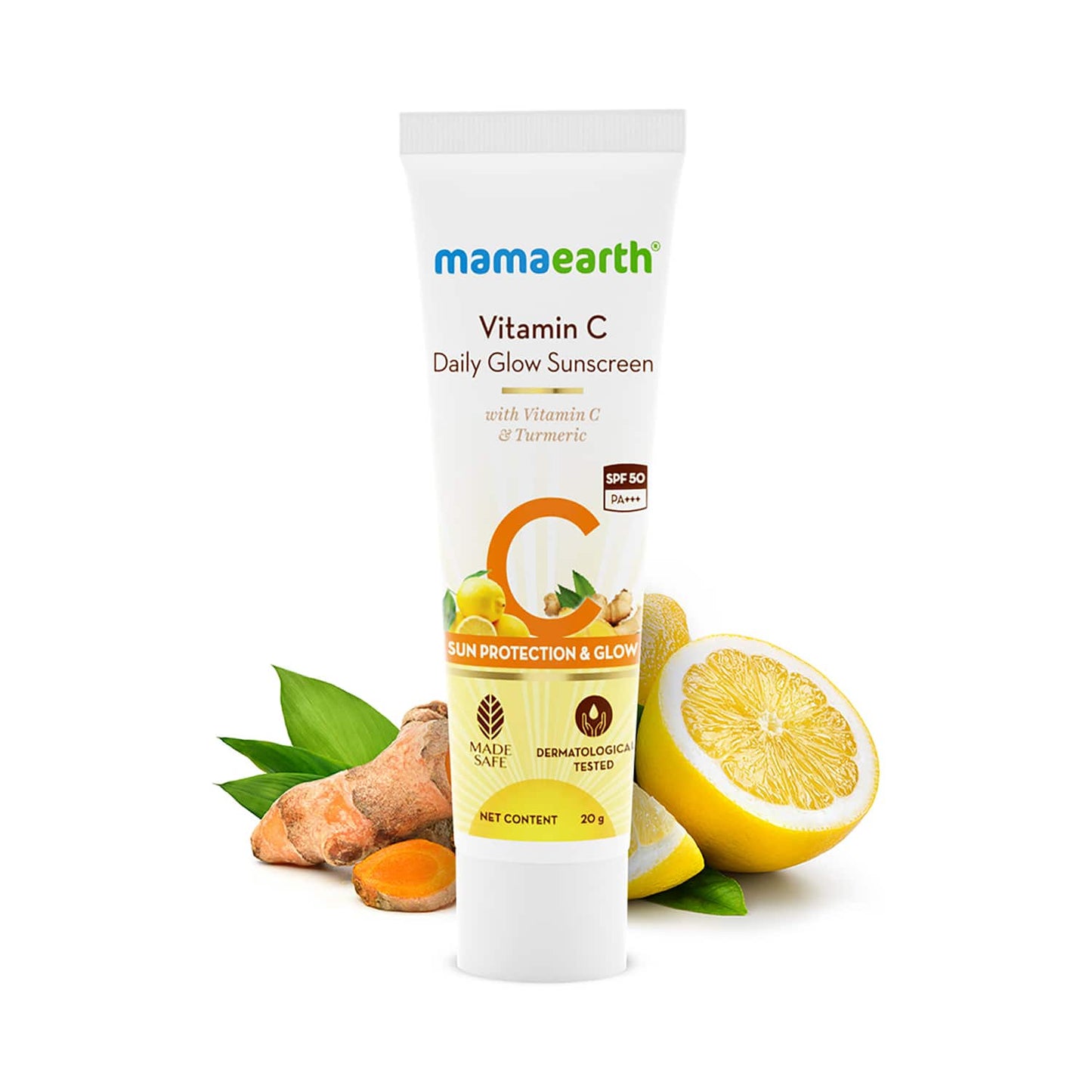 Mamaearth Vitamin C Daily Glow Sunscreen SPF 50 PA++ (20g)