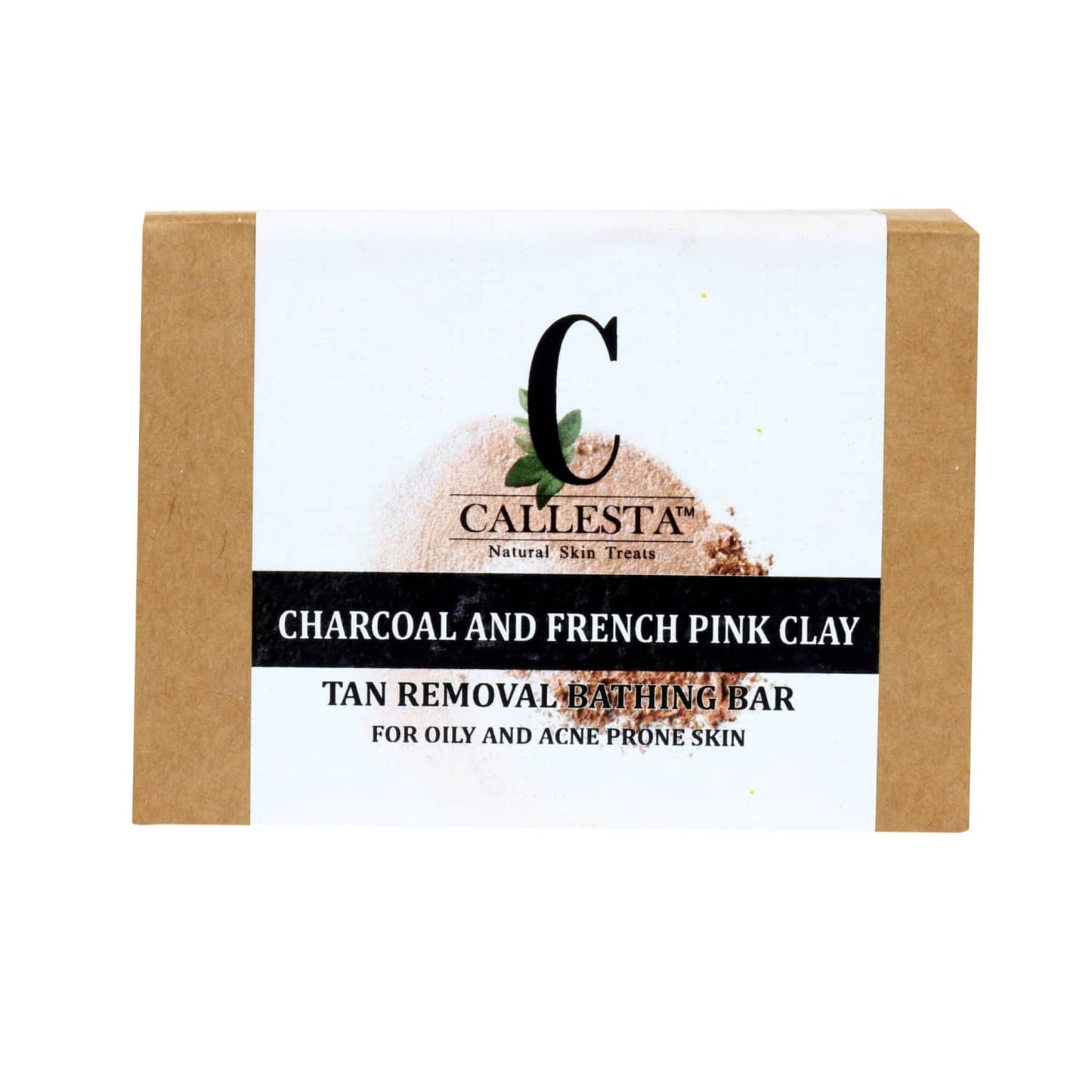 Callesta Charcoal & French Pink Clay Handmade Soap (100g)