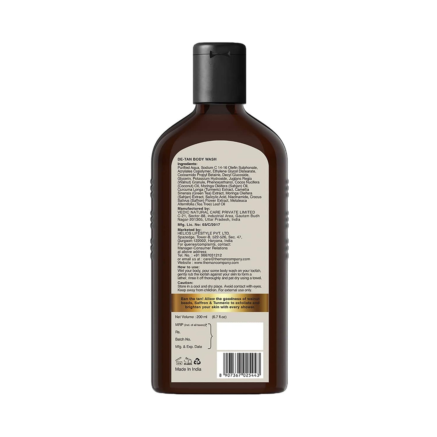 The Man Company De-Tan Body Wash (200ml)