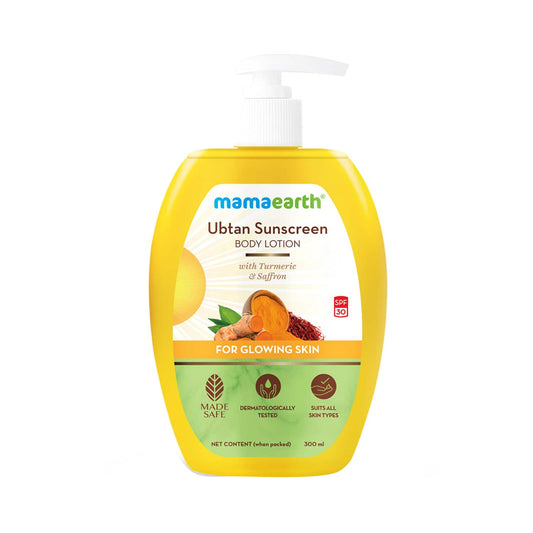 Mamaearth Ubtan Sunscreen Body Lotion SPF 30 (300ml)