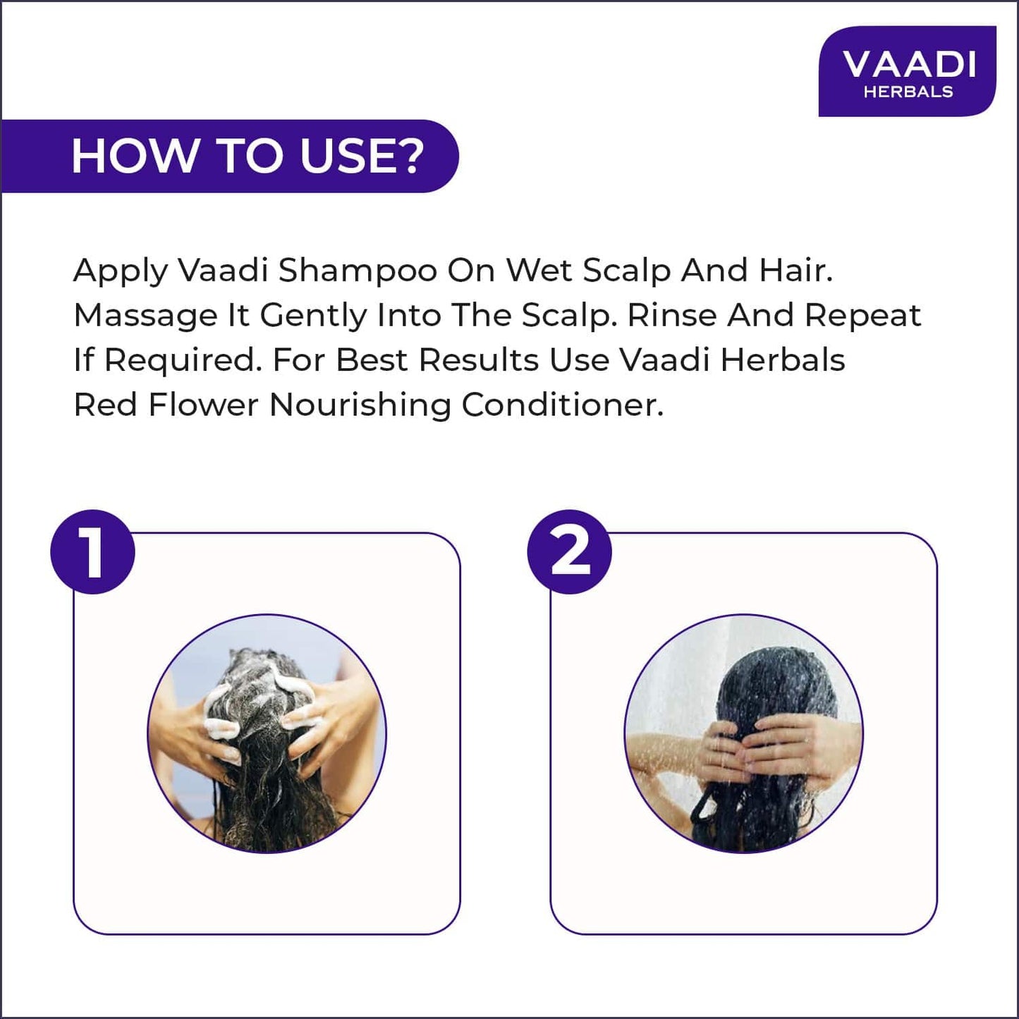 Vaadi Herbals Lavender Shampoo With Rosemary Extract Intensive Repair System (110ml)