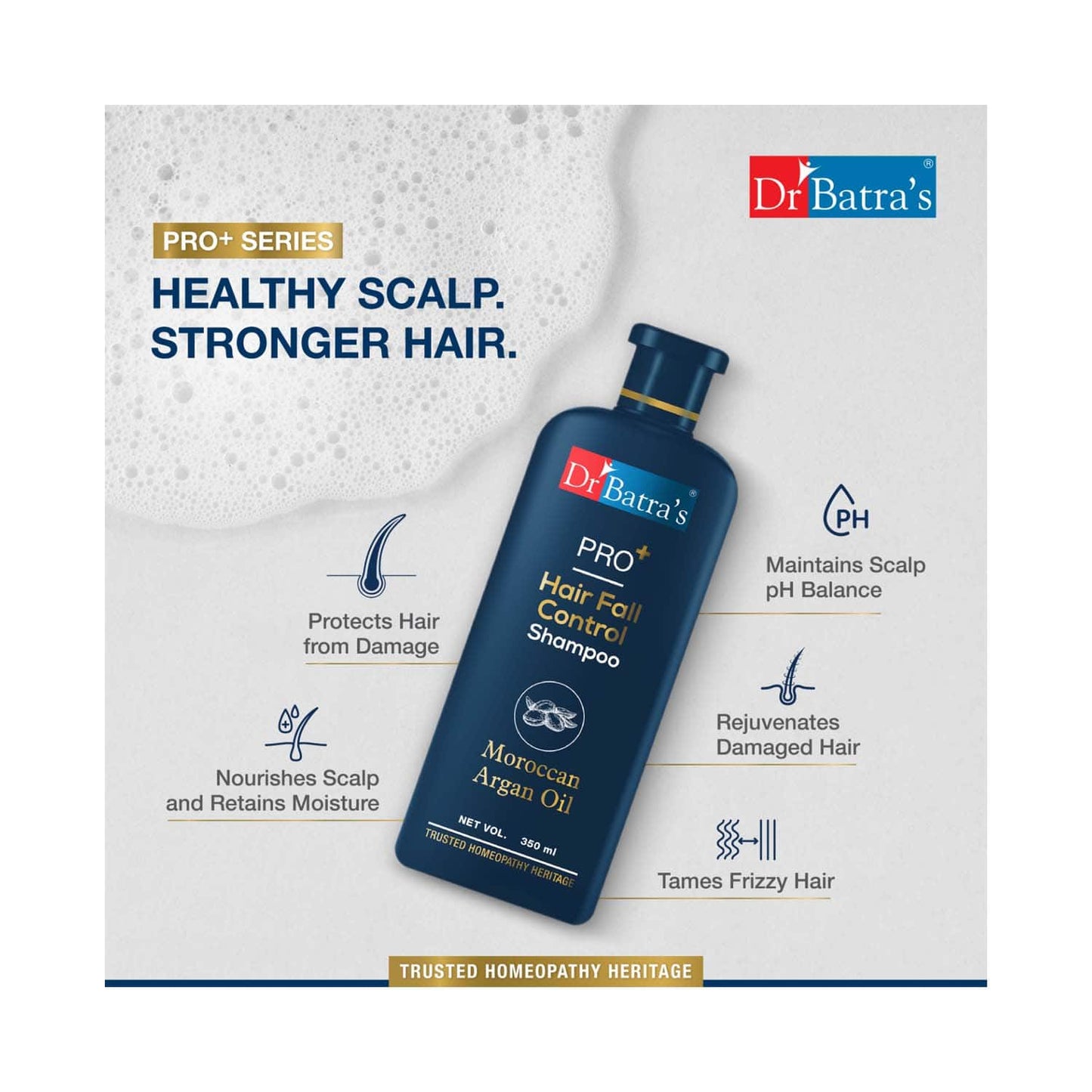 Dr Batra's Pro Hair Fall Control Enriched With Moroccan Argan Oil Shampoo (350ml)