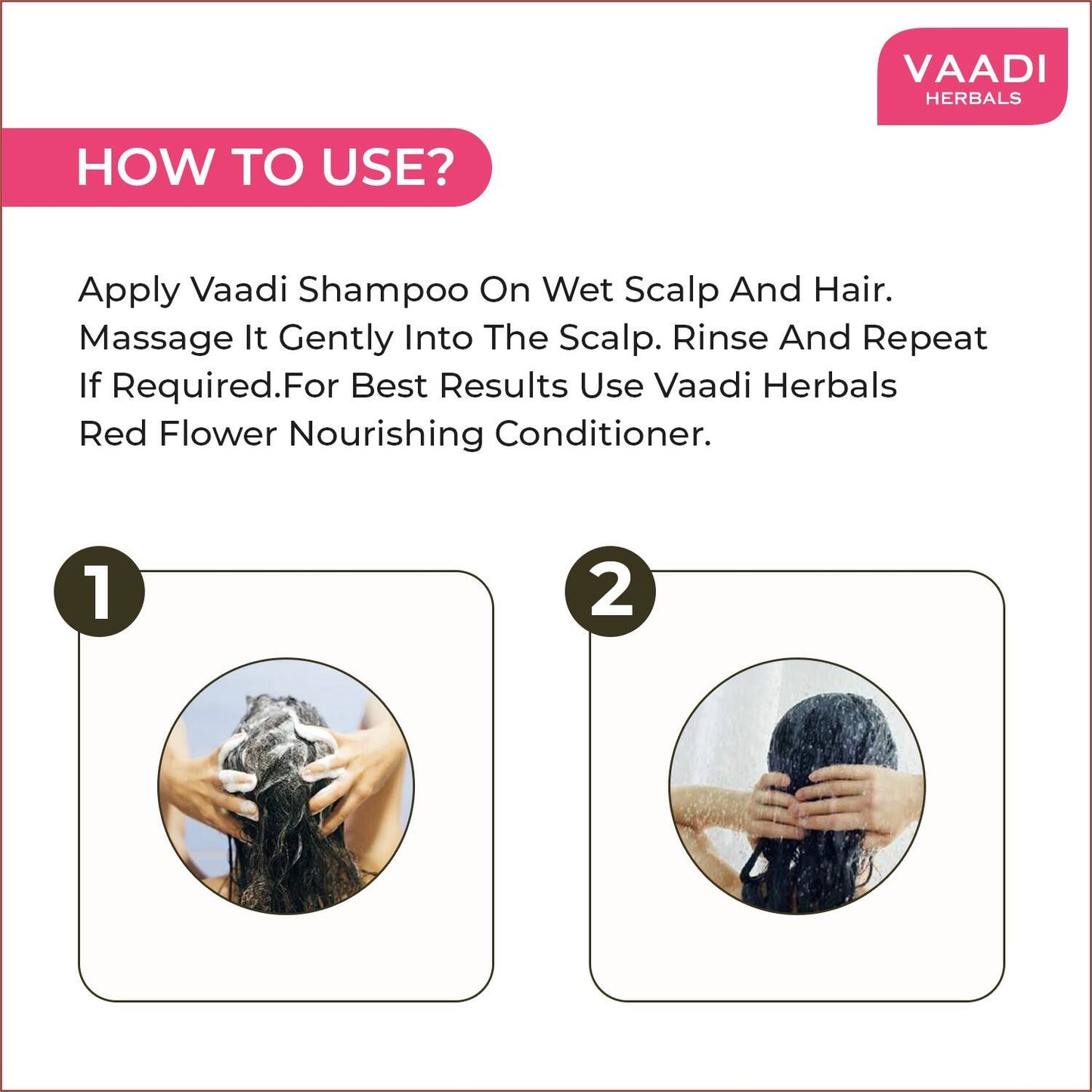 Vaadi Herbals Pink Lotus Shampoo With Honeysuckle Extract Color Preserving (110ml)