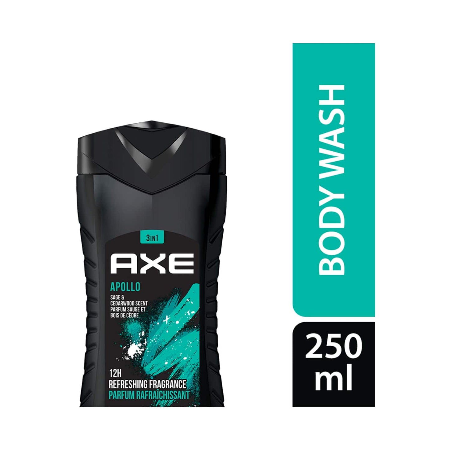 AXE 3-In-1 Apollo Body Face & Hair Wash (250ml)