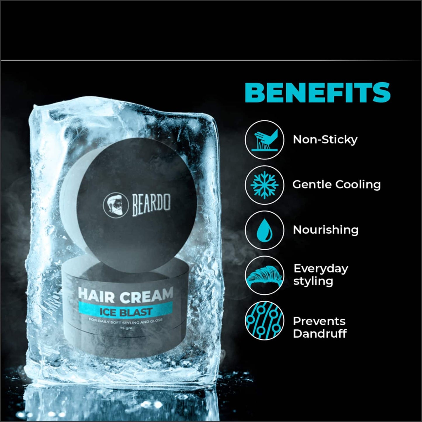 Beardo Ice Blast Hair Cream (75g)