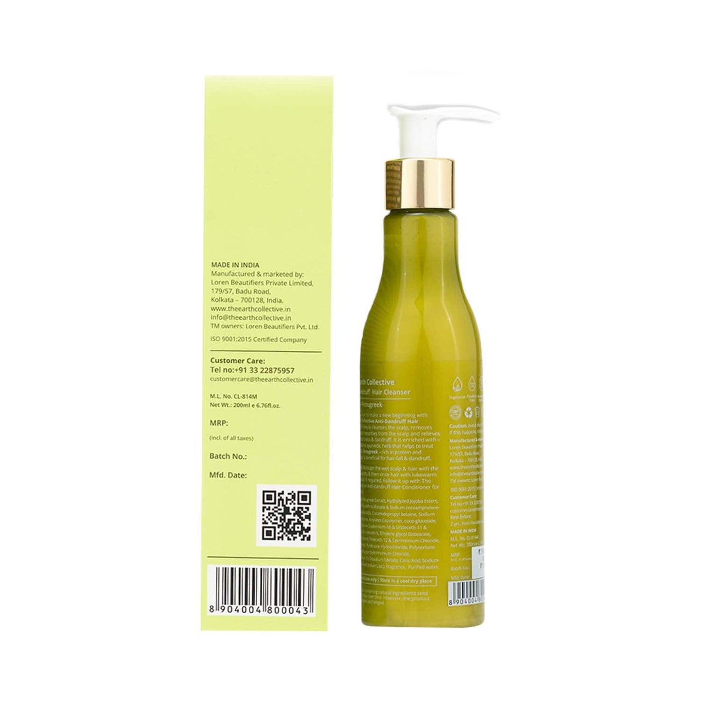 The Earth Collective Hair Cleanser For Anti-Dandruff (200 ml)