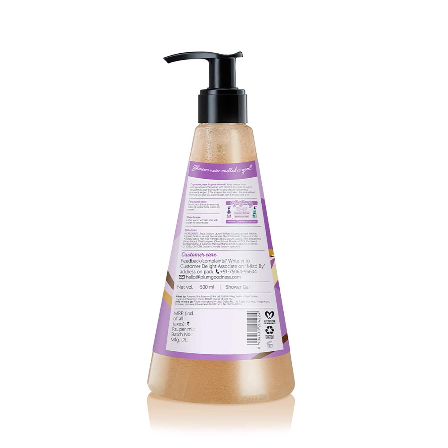 Plum BodyLovin' Vanilla Vibes Body Wash SLS-Free Creamy Body Wash Women Long Lasting Fragrance