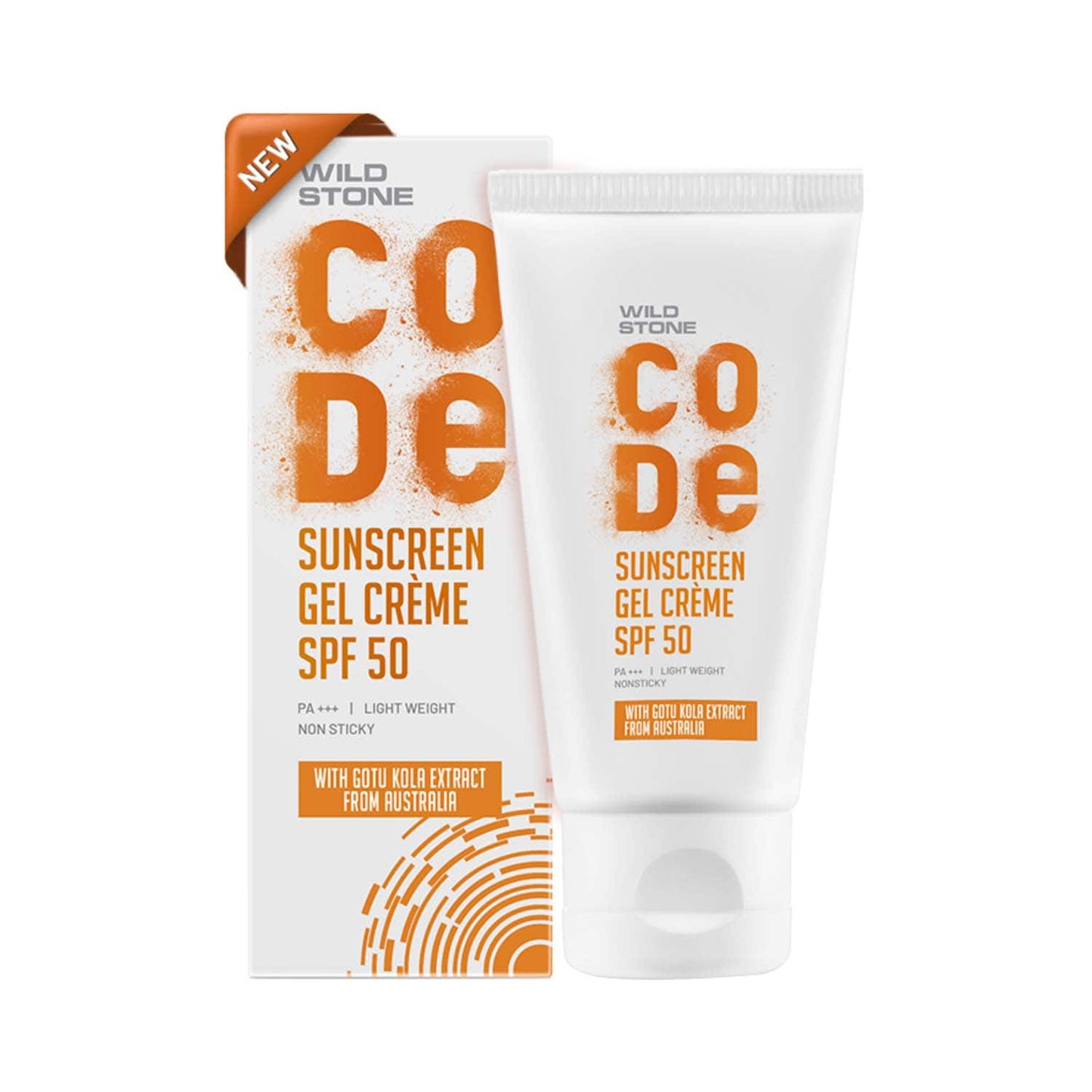 Wild Stone Code Sunscreen Gel Creme with SPF 50 For Men (50 g)