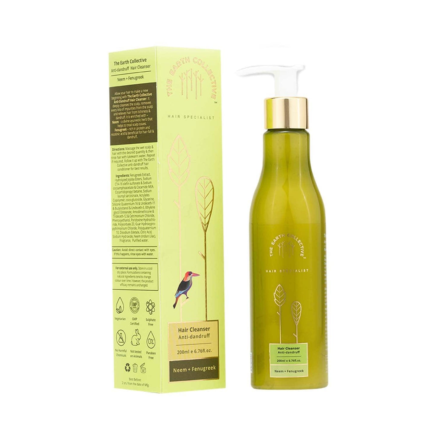 The Earth Collective Hair Cleanser For Anti-Dandruff (200 ml)